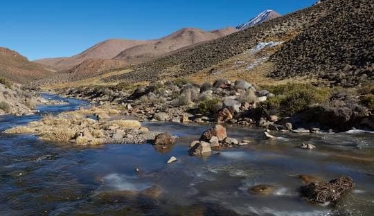 Il fiume Lauca (Rio Lauca)